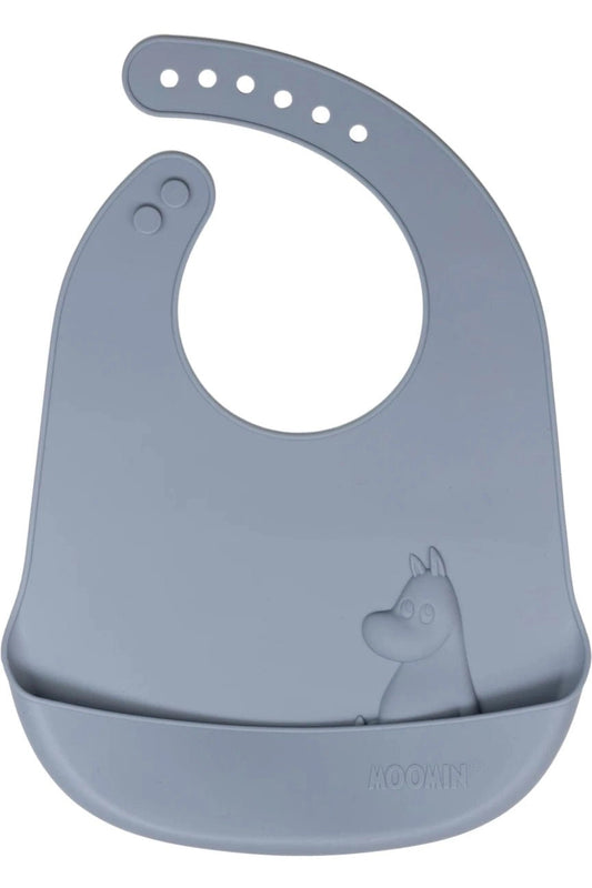 Moomin Silicone, Bib, Sky Blue - Mu Shop