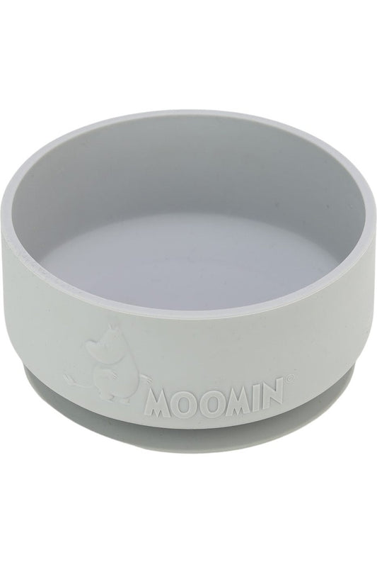 Moomin Silicone, Bowl with anti - slip, Easy Grey - Mu Shop