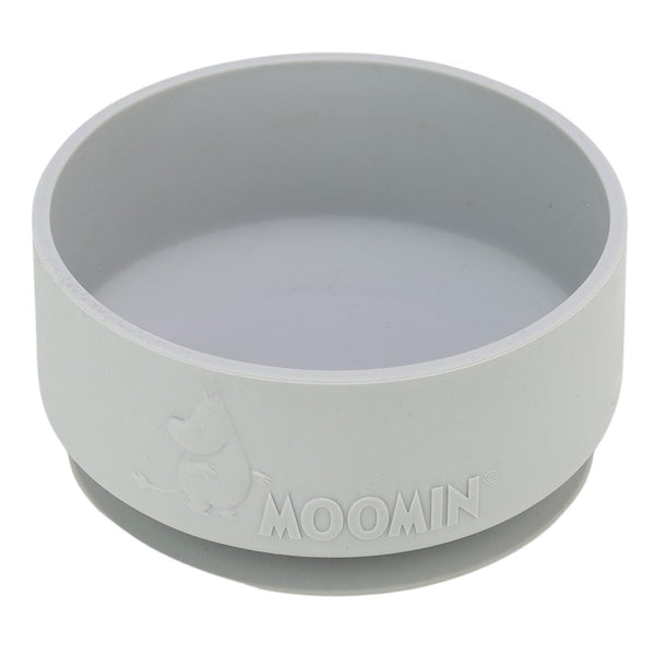 Moomin Silicone, Bowl with anti - slip, Easy Grey - Mu Shop