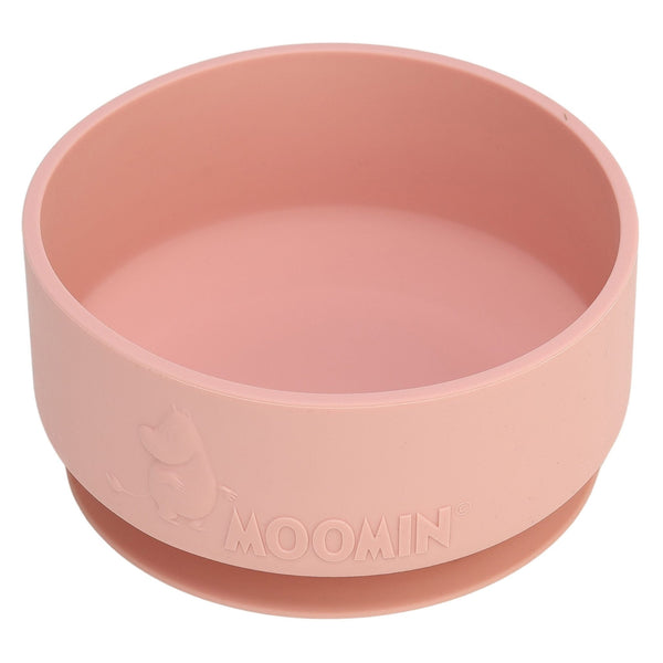 Moomin Silicone, Bowl with anti - slip, Lovely Pink - Mu Shop