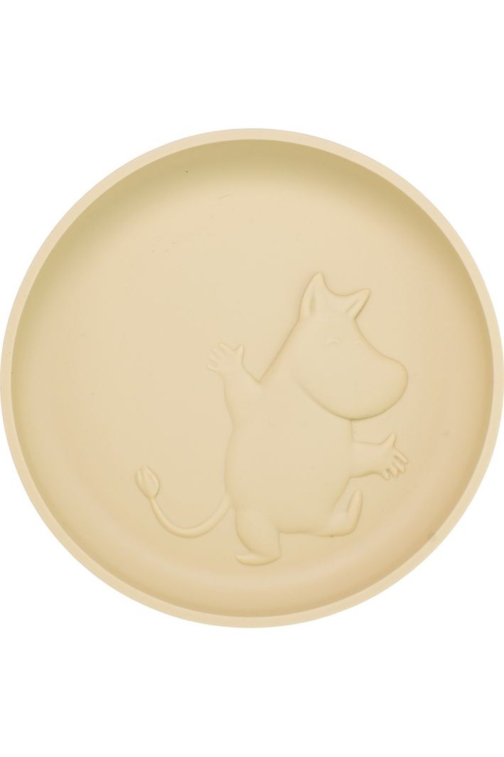 Moomin Silicone Plate - Latte Beige - Mu Shop