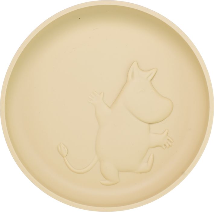 Moomin Silicone Plate - Latte Beige - Mu Shop