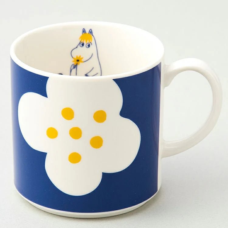 Moomin Snorkmaiden Flower Blue Mug - Mu Shop