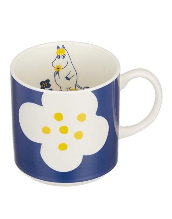 Moomin Snorkmaiden Flower Blue Mug - Mu Shop