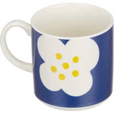 Moomin Snorkmaiden Flower Blue Mug - Mu Shop