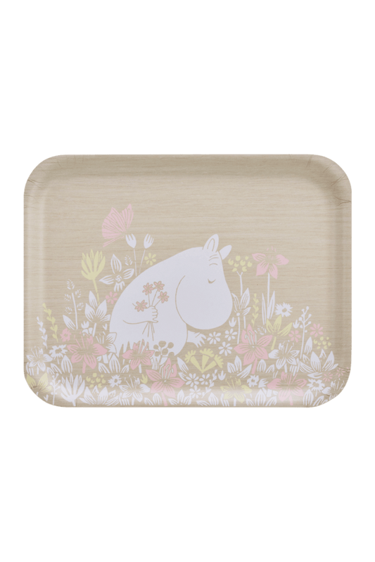 MOOMIN TRAY FLOWER FIELD 36X28CM - Mu Shop