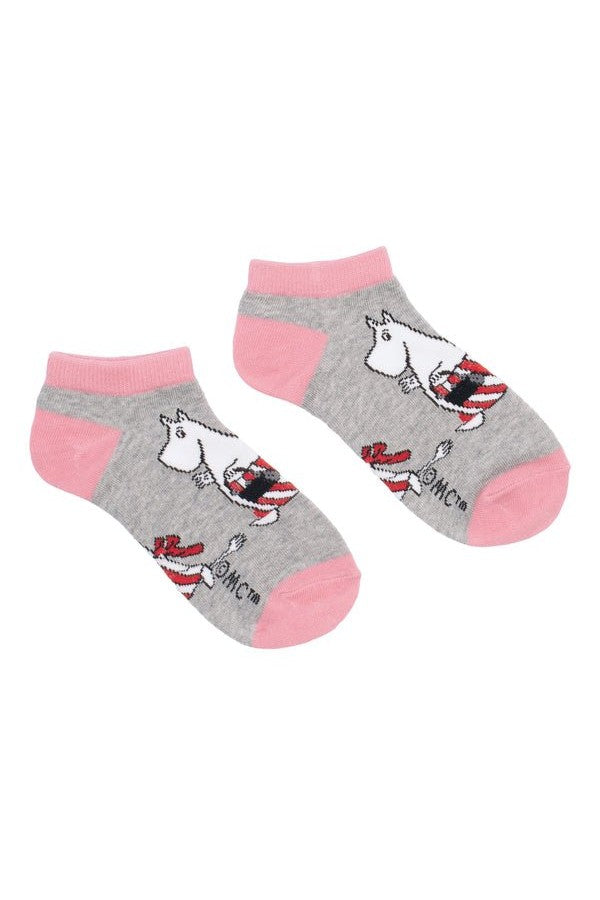 Moominmamma Ladies Ankle Socks - Grey - Mu Shop