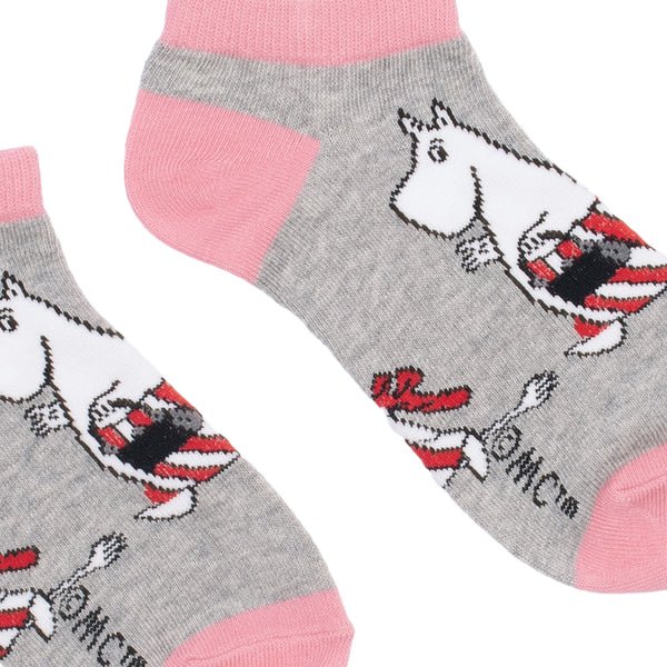 Moominmamma Ladies Ankle Socks - Grey - Mu Shop