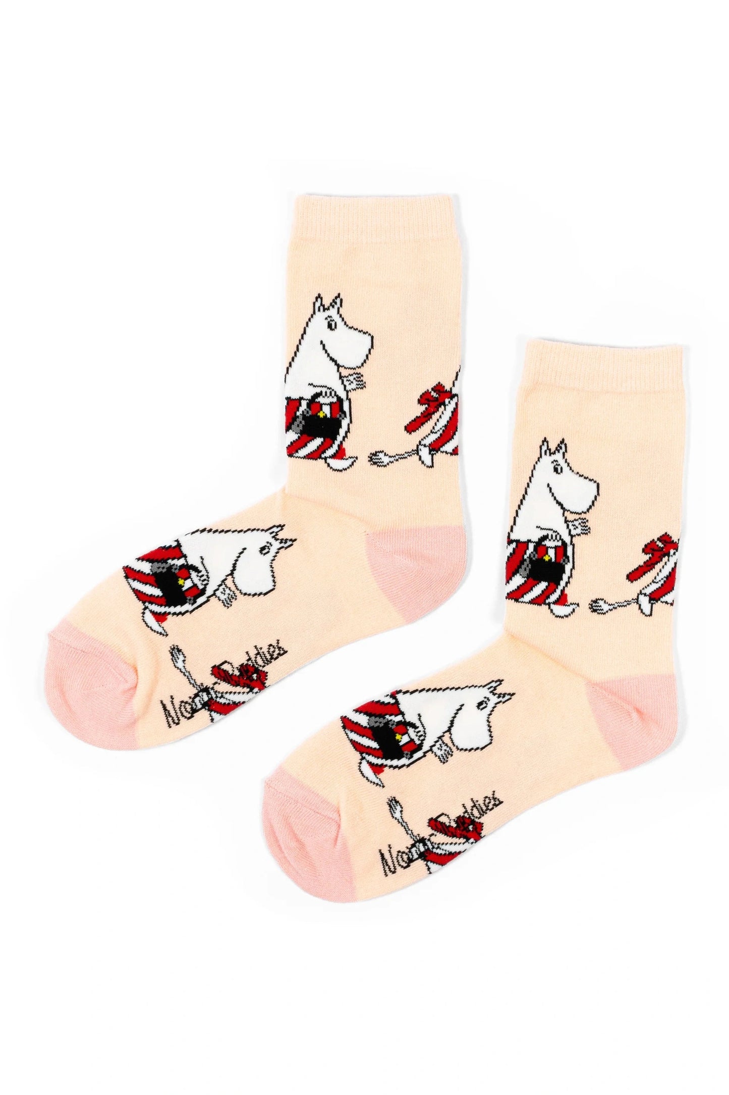 Moominmamma Running Errands Ladies Socks - Light Pink - Mu Shop