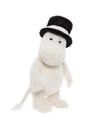 Moominpappa Plush Toy – Black Top Hat (Poseable Edition) - Mu Shop
