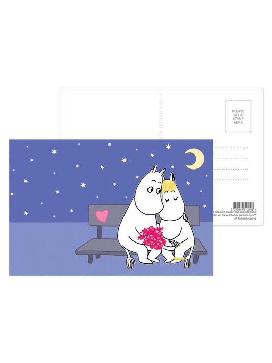 Moomintroll and Snorkmaiden Postcard