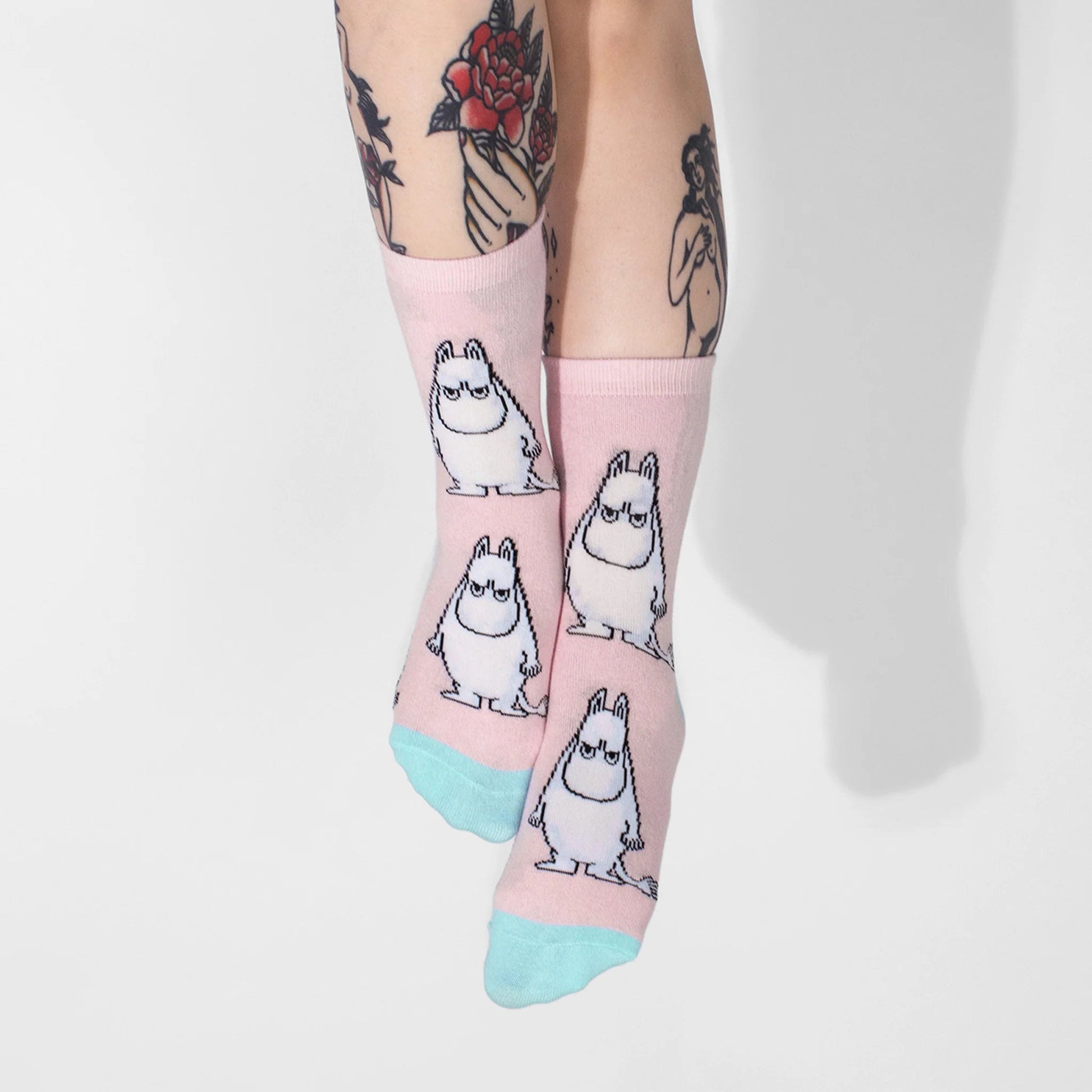 Moomintroll Grumpy Ladies Socks - Pink - Mu Shop