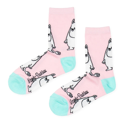 Moomintroll Grumpy Ladies Socks - Pink - Mu Shop