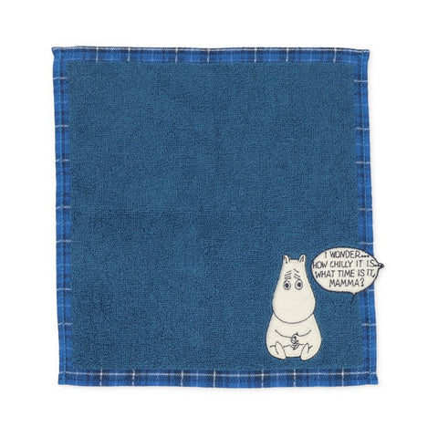 Moomintroll Mini Towel - Moomin (navy) - Mu Shop