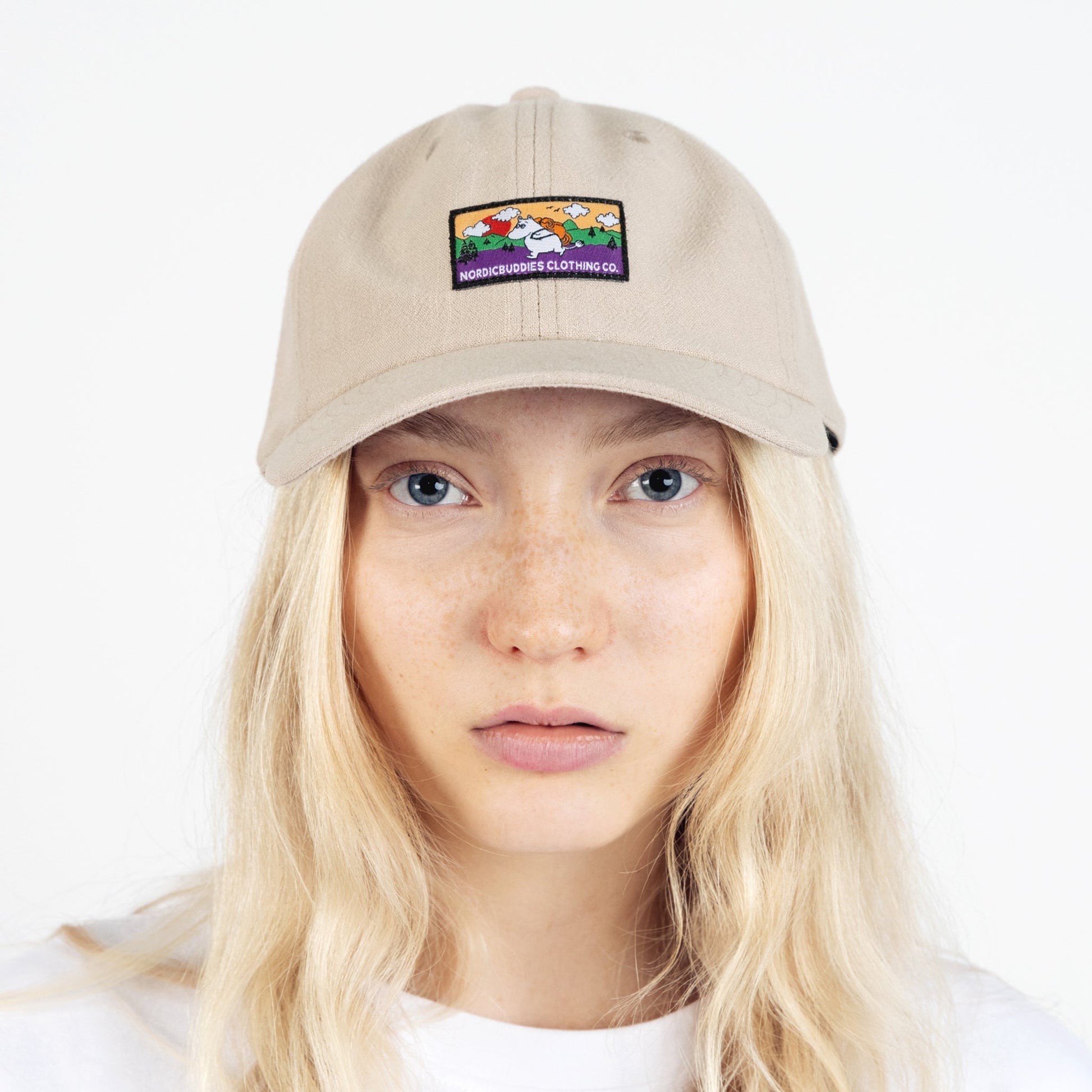 Moomintroll's Adventure Adult Cap - Beige - Mu Shop