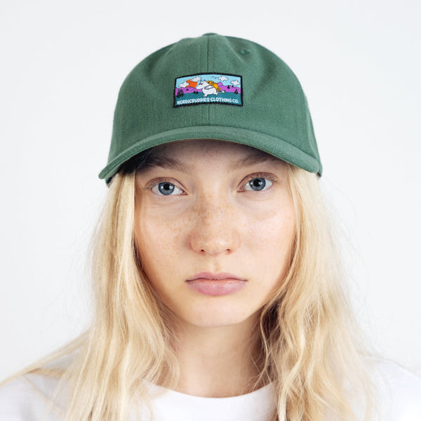 Moomintroll's Adventure Adult Cap - Green - Mu Shop