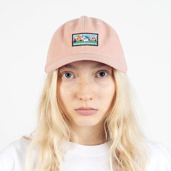 Moomintroll's Adventure Adult Cap - Light Peach - Mu Shop