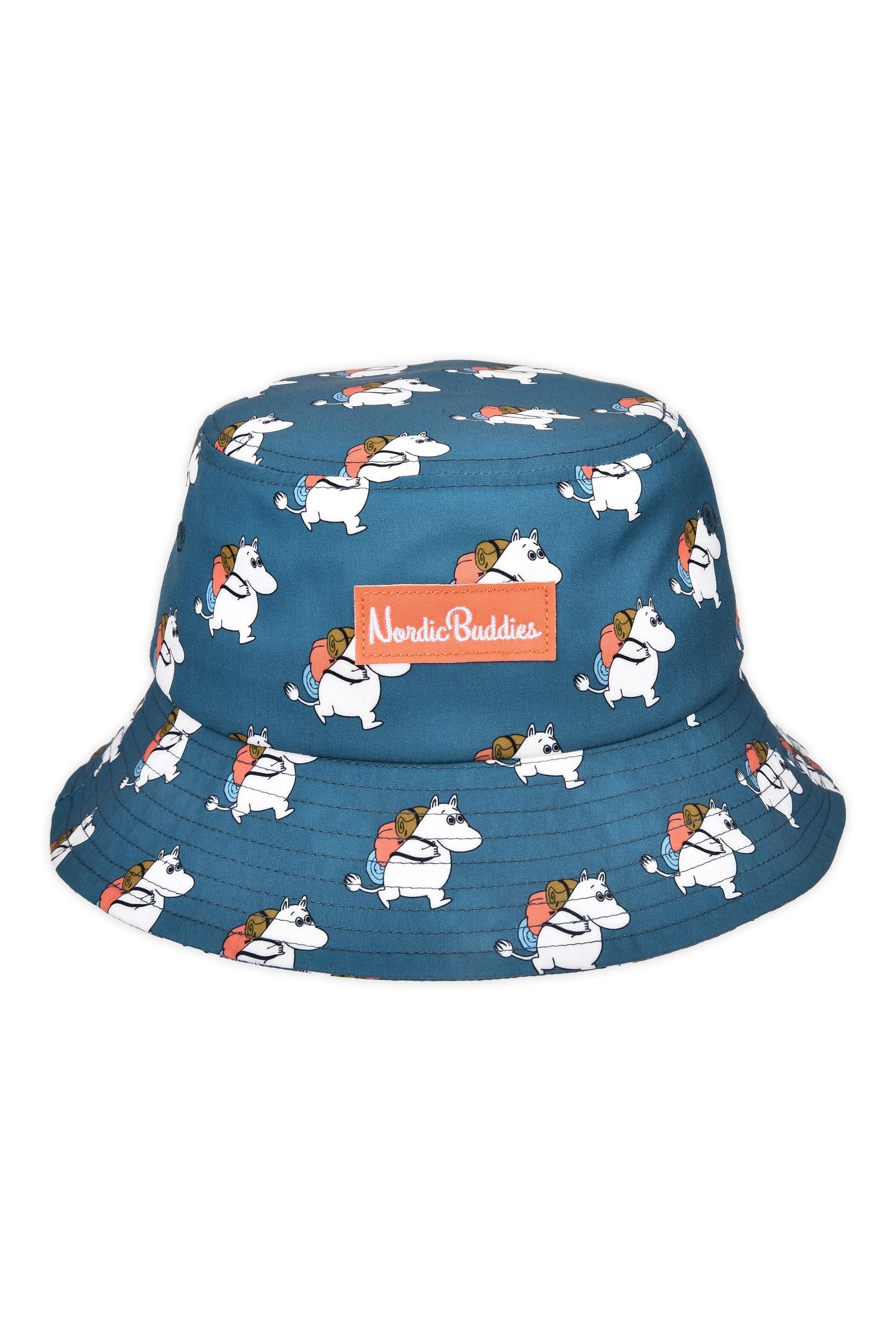 Moomintroll's Adventure Nylon Bucket Hat Kids - Blue - Mu Shop