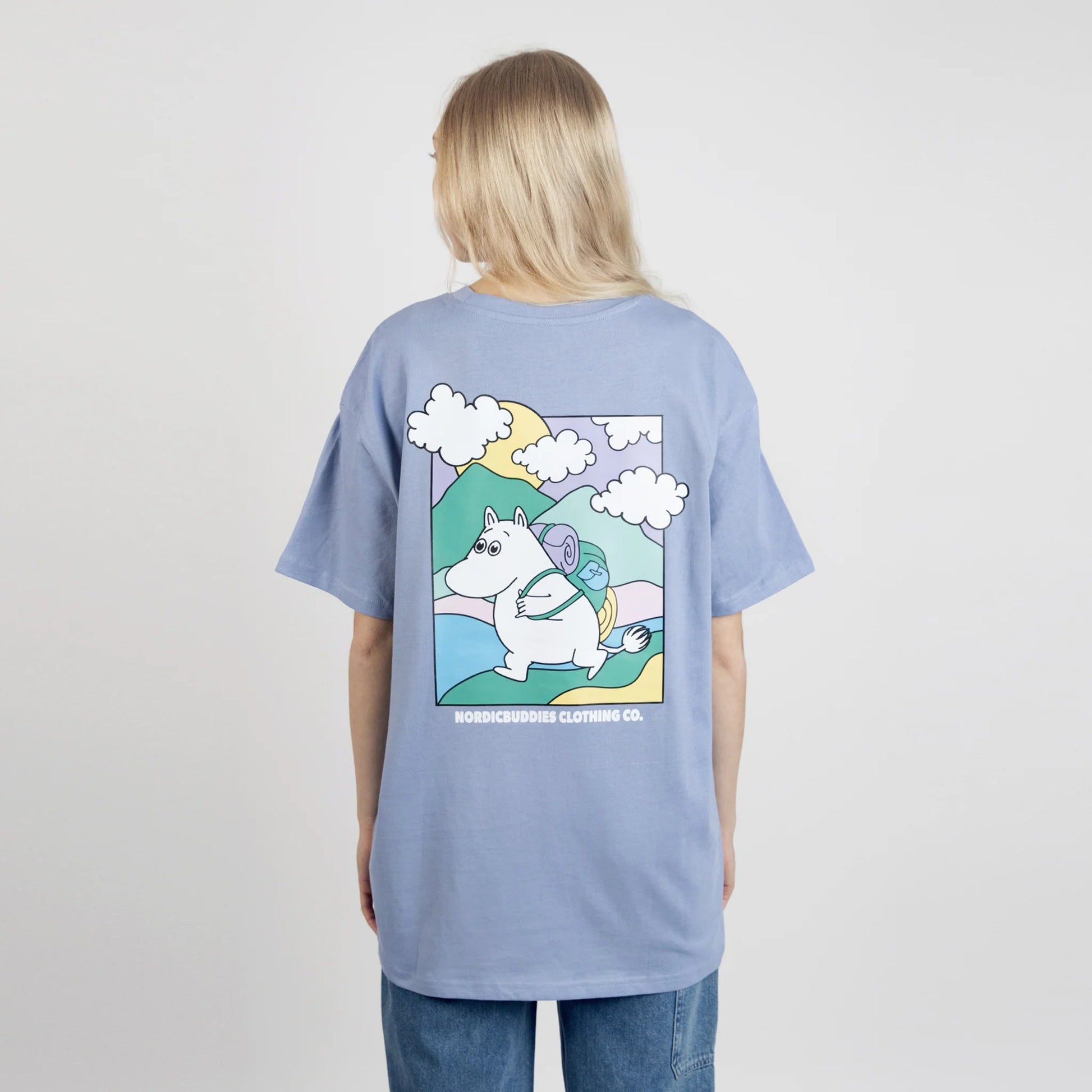 Moomintroll's Adventure T-Shirt Unisex - Blue - Mu Shop