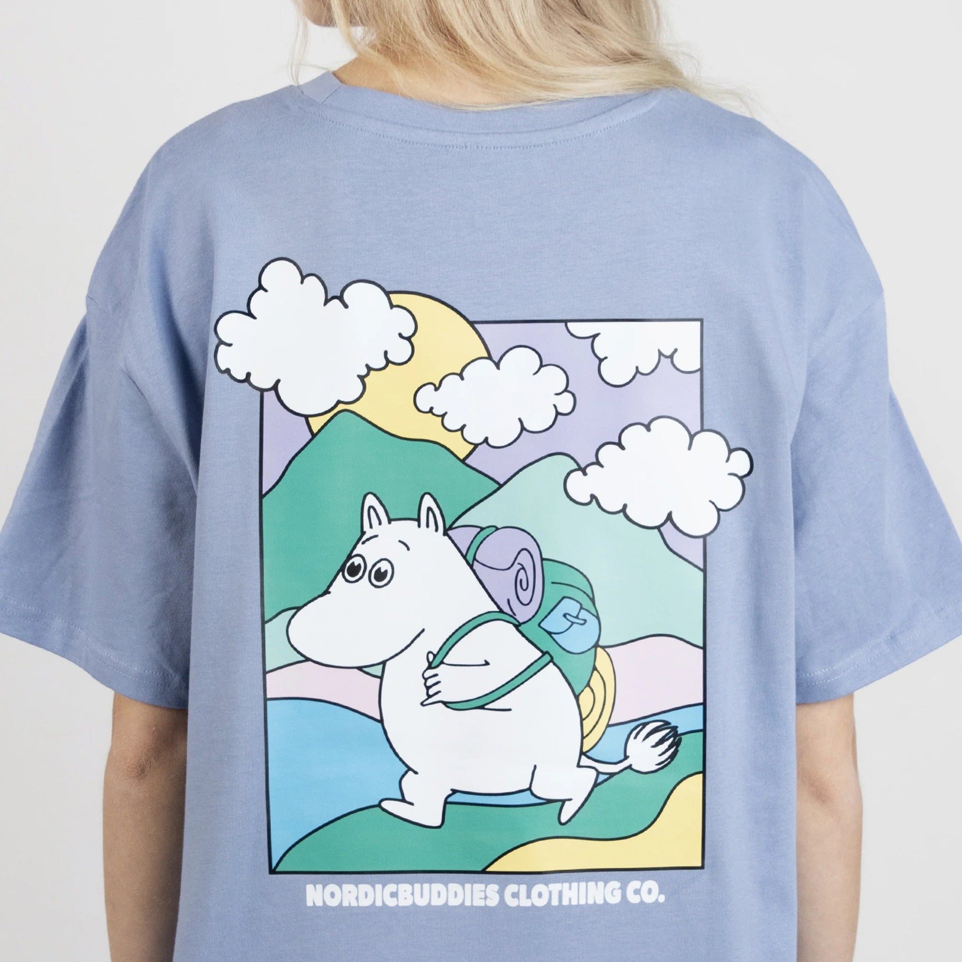 Moomintroll's Adventure T-Shirt Unisex - Blue - Mu Shop