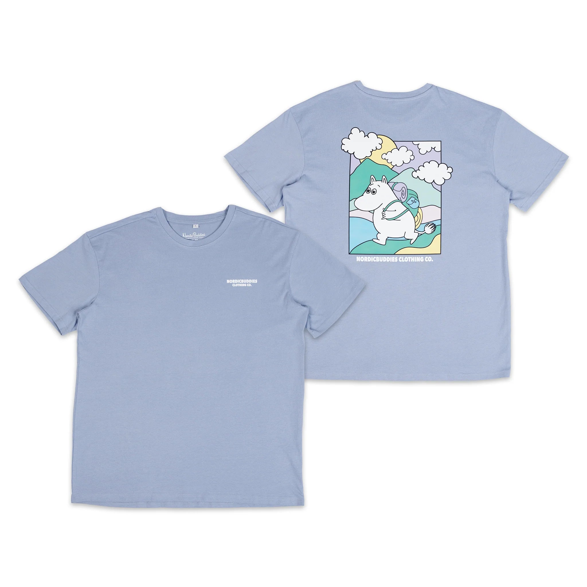 Moomintroll's Adventure T-Shirt Unisex - Blue - Mu Shop