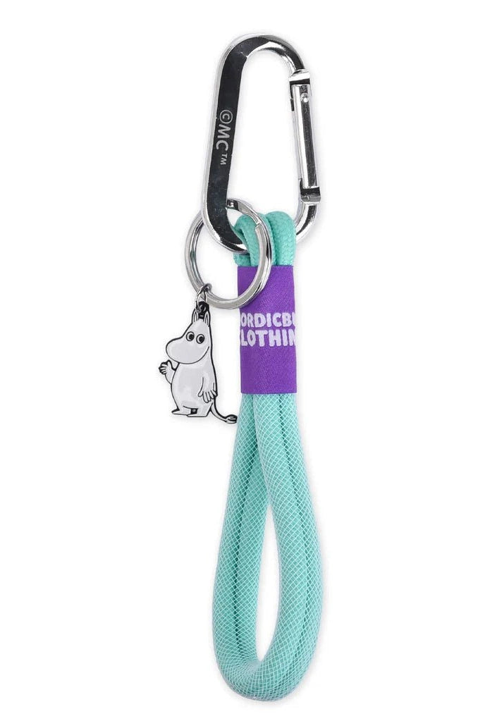 Moomintroll's Greeting Key Holder Rope - Turquoise - Mu Shop