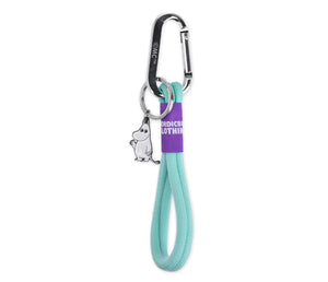 Moomintroll's Greeting Key Holder Rope - Turquoise - Mu Shop