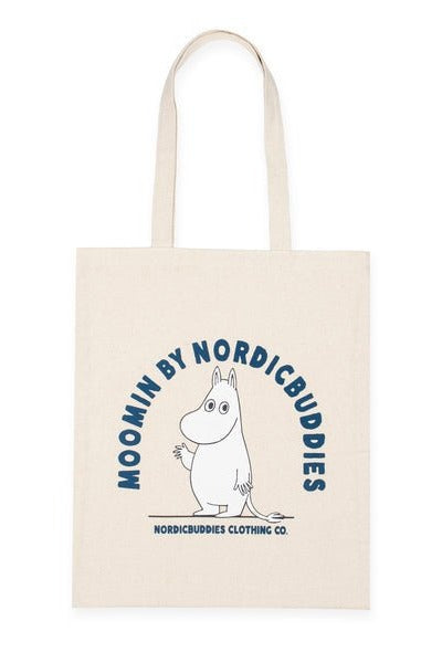 Moomintroll's Greeting Tote Bag - Beige - Mu Shop