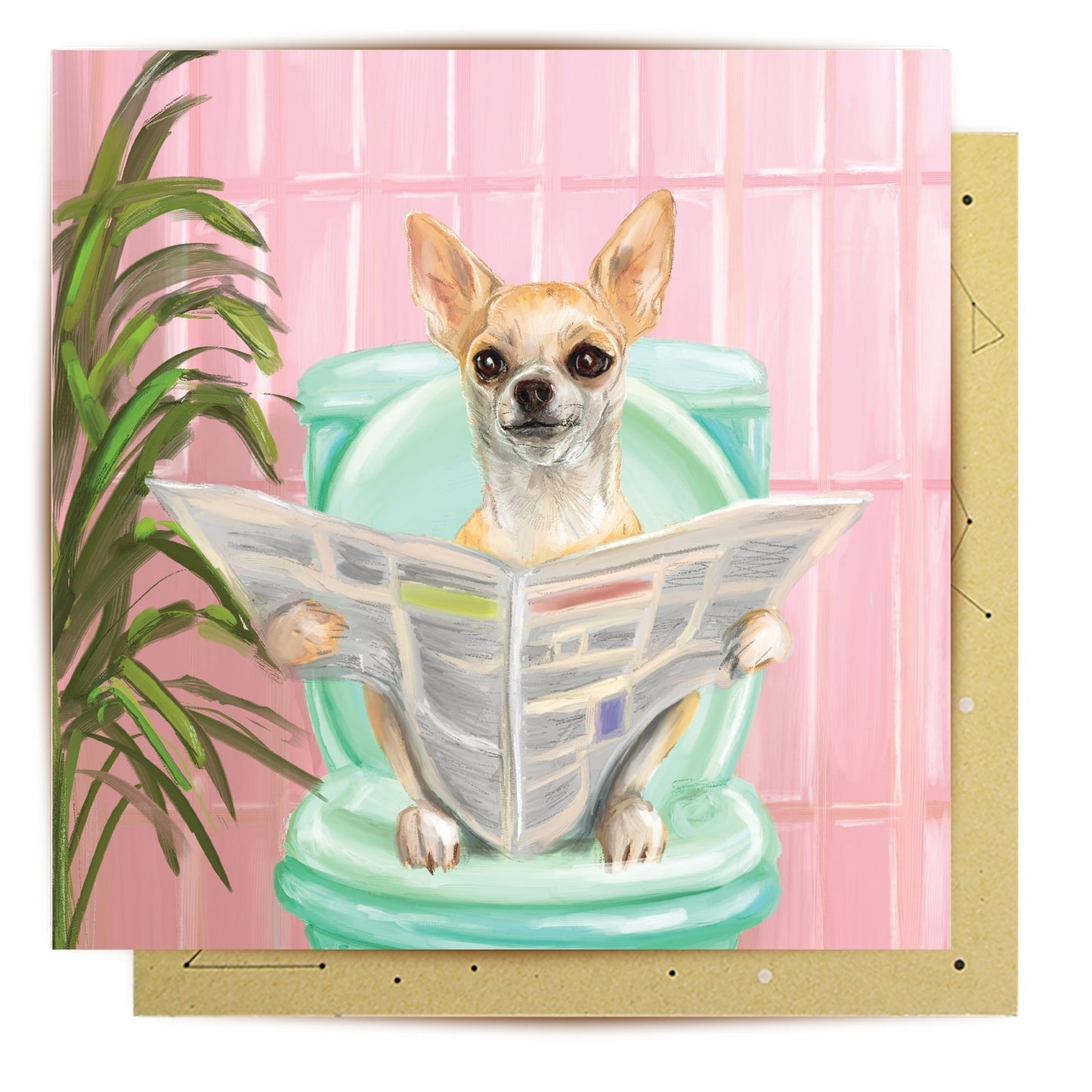 Morning Routine Greeting Card - Mu Shop