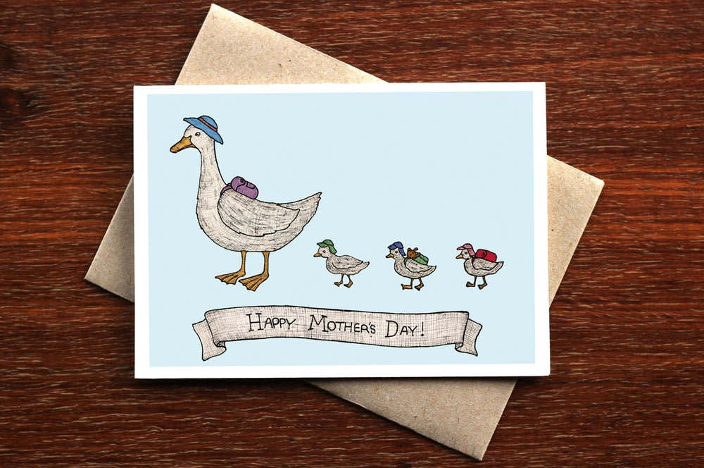 Mother Duck - Mother's Day Card - Mu Shop