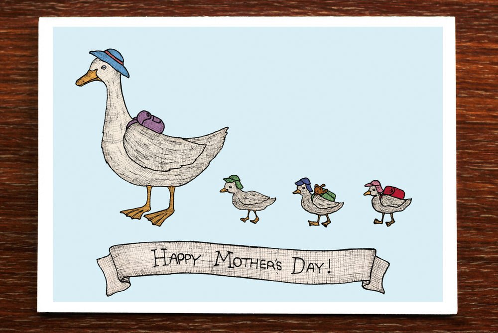 Mother Duck - Mother's Day Card - Mu Shop