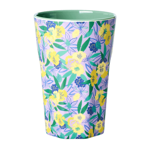 Multicolor Fancy Pansy - Tall Melamine Cup - Mu Shop