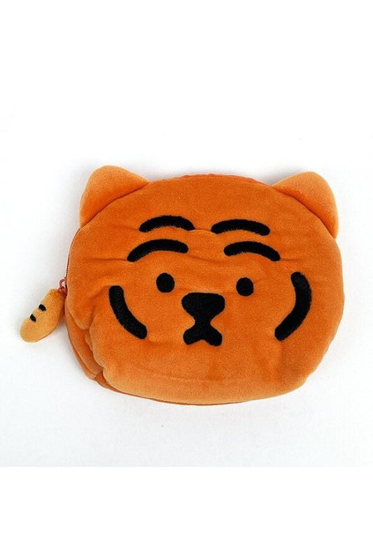 MUZIK TIGER Fluffy Pouch - Red Tiger - Mu Shop