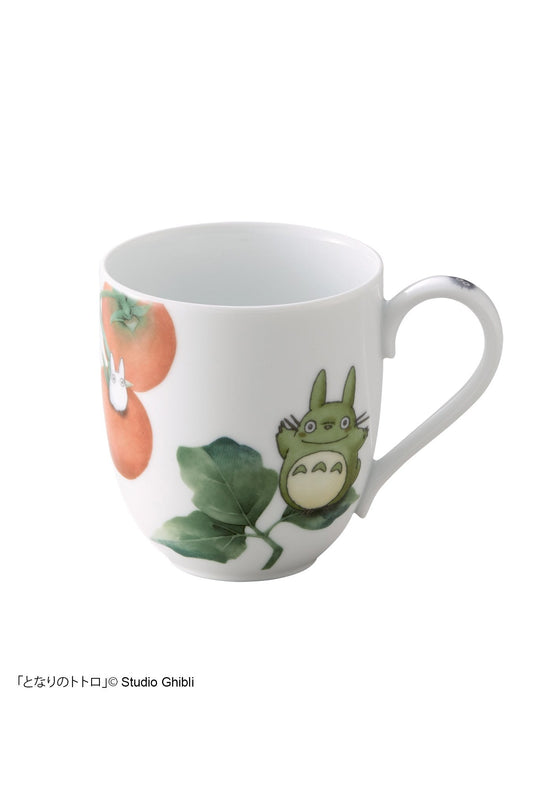 My Neighbor Totoro ‘Tomato’ Fine White Porcelain Mug 290ml - Mu Shop