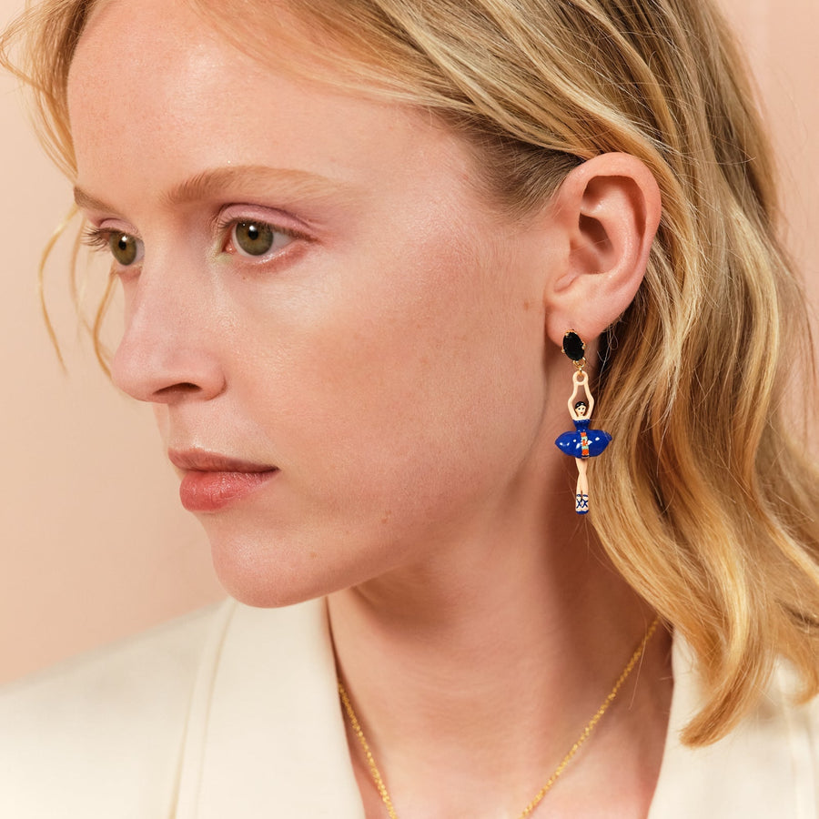 Mystery Of The Nile Pas De Deux Asymmetrical Earrings (STUD)