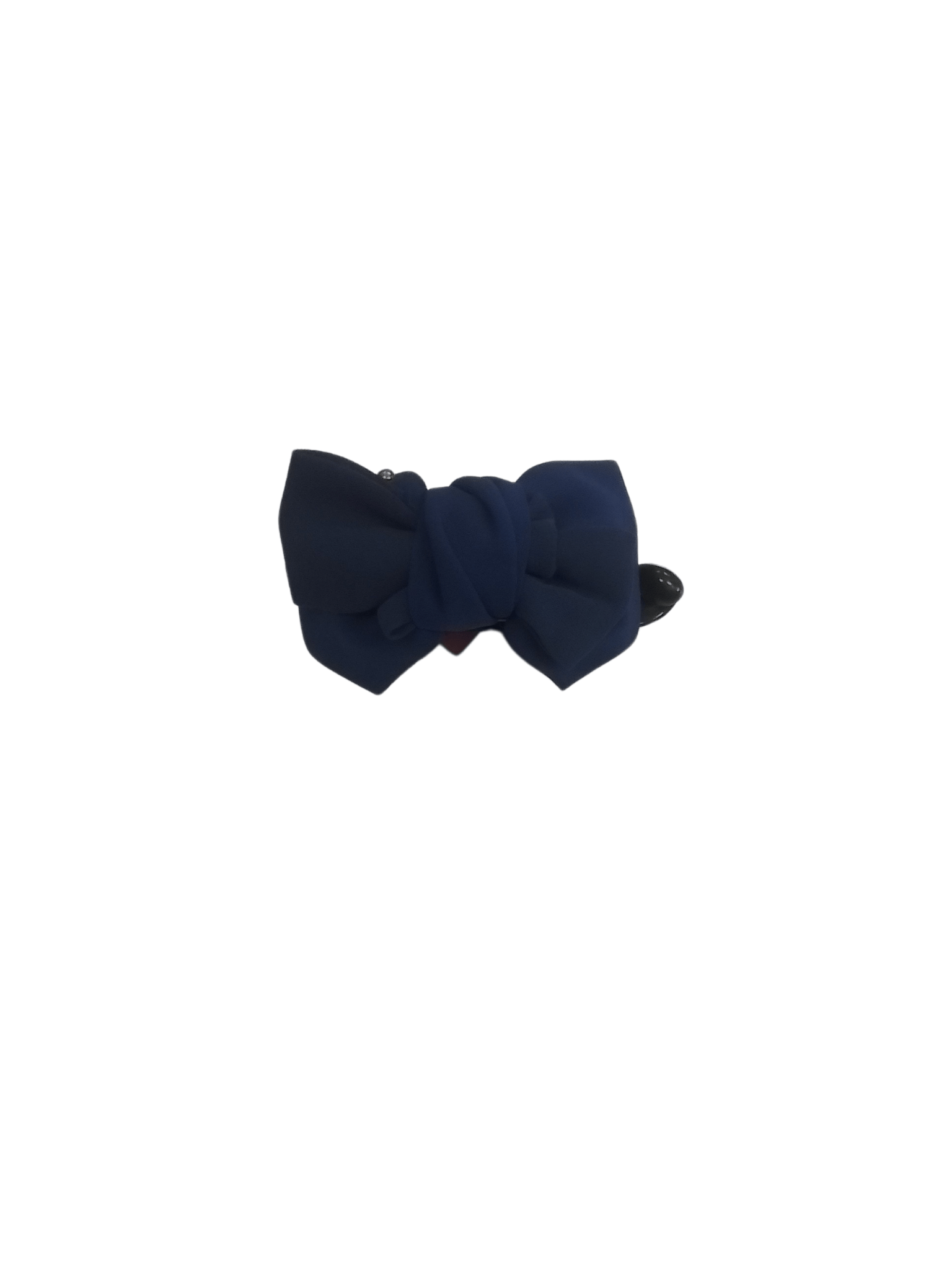 Navy Bowknot Hair Clips - Mu Shop