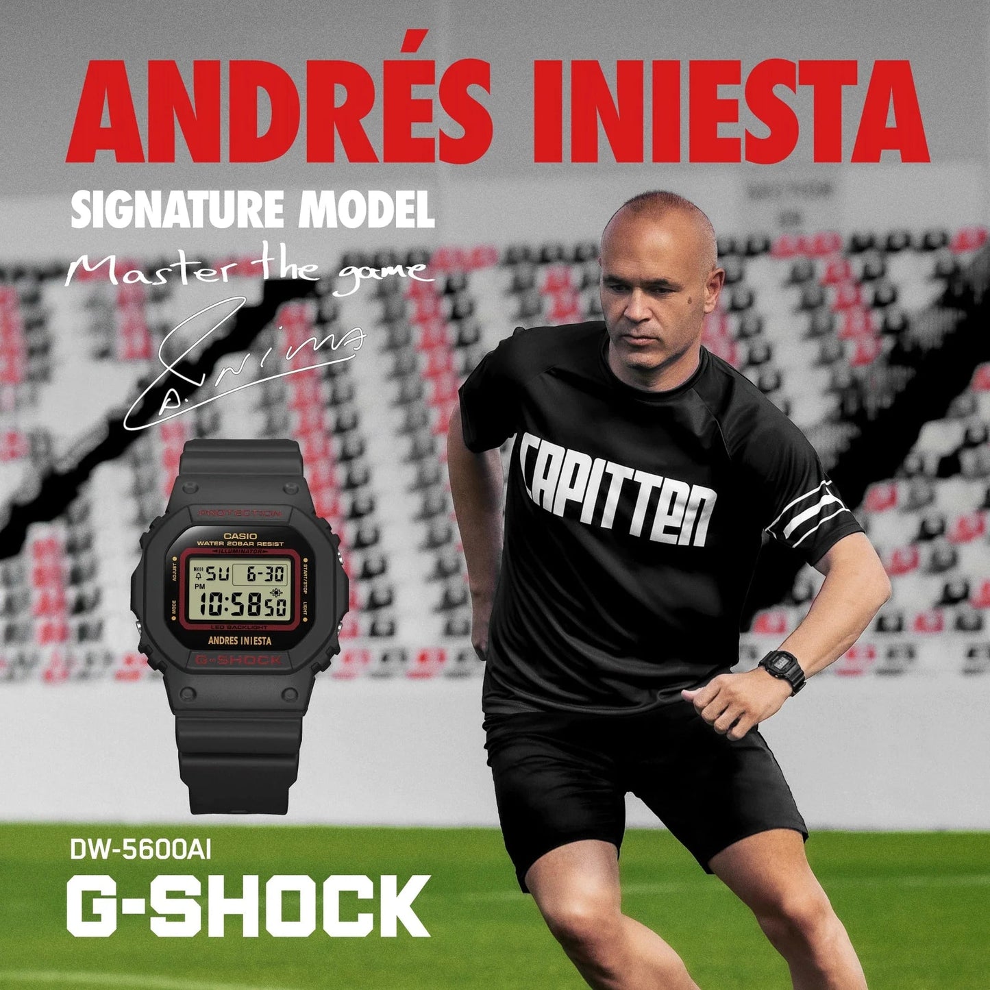 NLA - G SHOCK DIG ANDRES INIESTA S/WATCH - Mu Shop