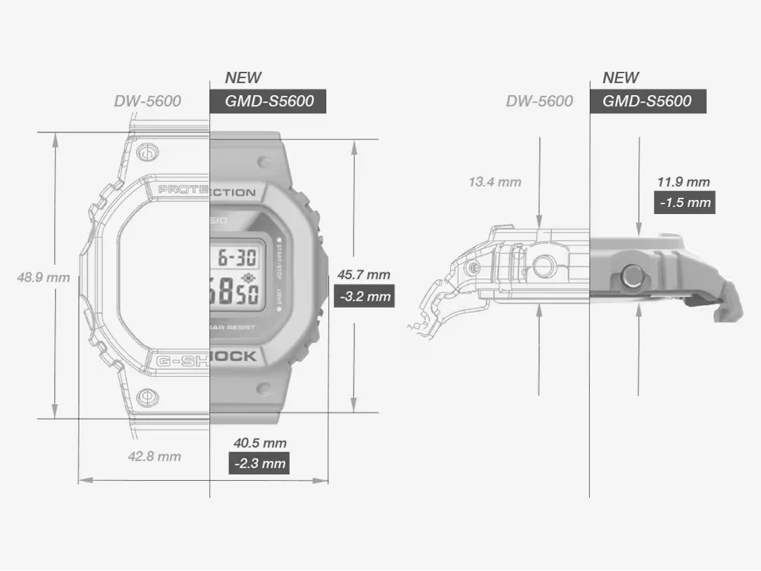 NLA - G SHOCK MID DIG BASIC CLR LED, GREEN S/WATCH - Mu Shop