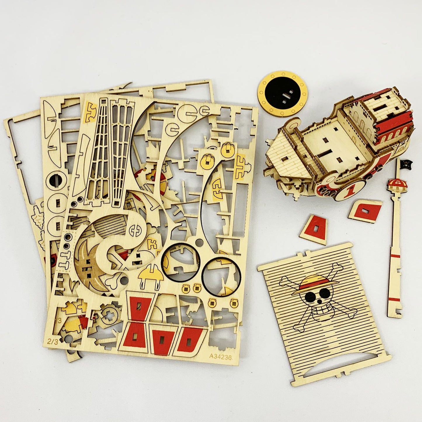 One Piece Thousand Sunny –Wa - Gu - Mi Wooden Art Model - Mu Shop