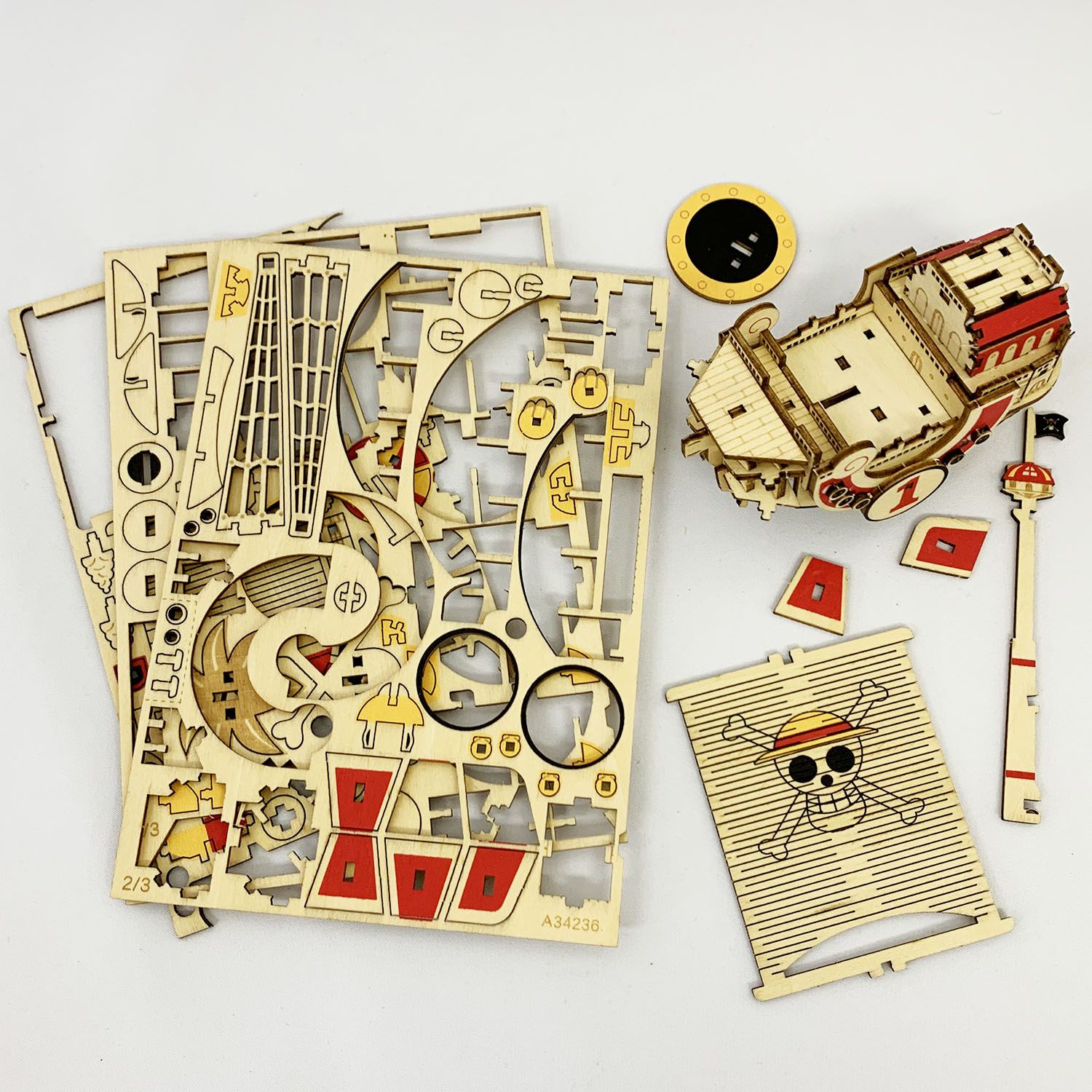 One Piece Thousand Sunny –Wa - Gu - Mi Wooden Art Model - Mu Shop