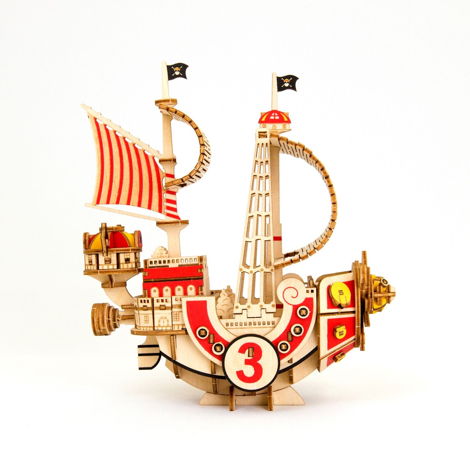 One Piece Thousand Sunny –Wa - Gu - Mi Wooden Art Model - Mu Shop