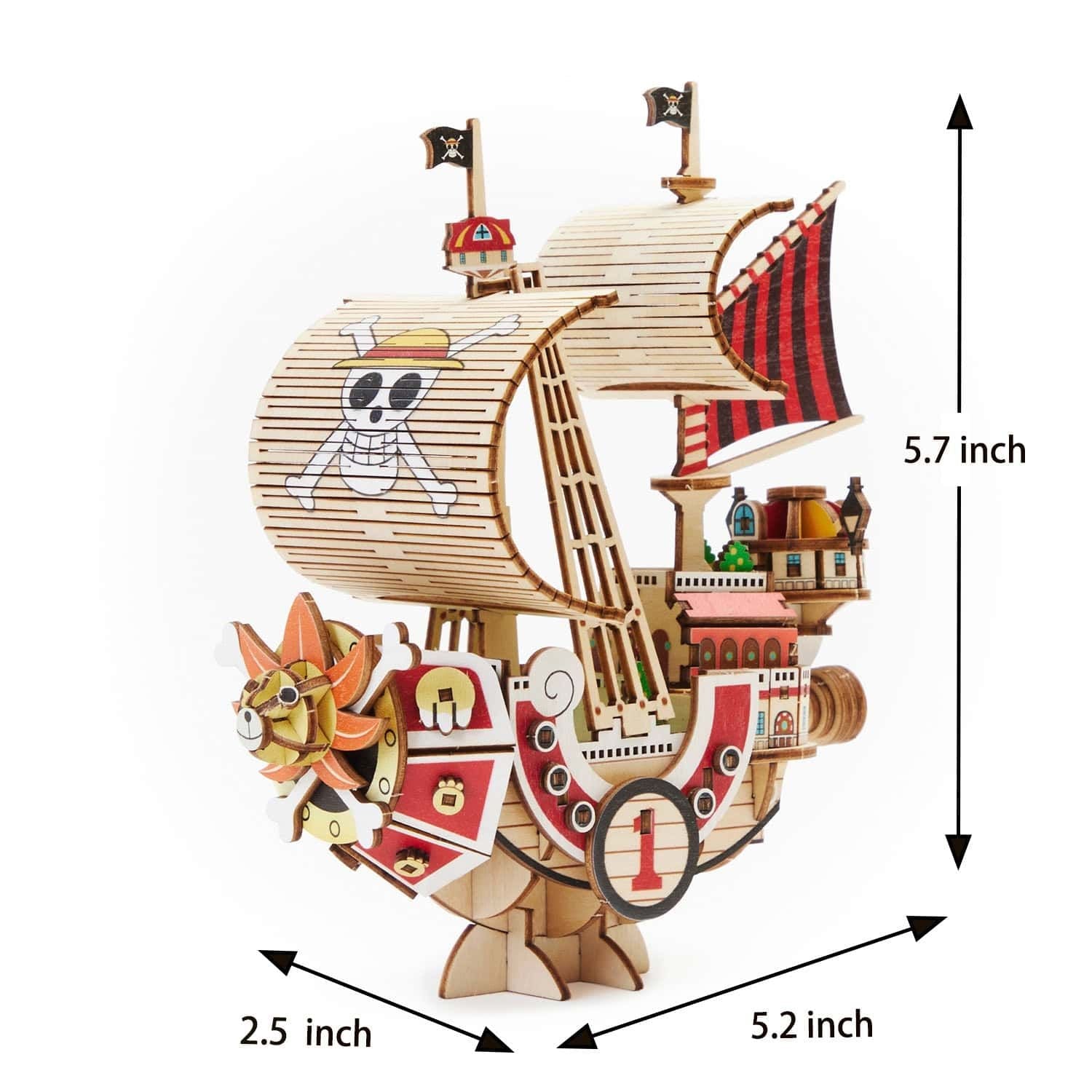 One Piece Thousand Sunny –Wa - Gu - Mi Wooden Art Model - Mu Shop