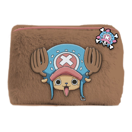 One Piece Chopper Fluffy Plush Pencil Case