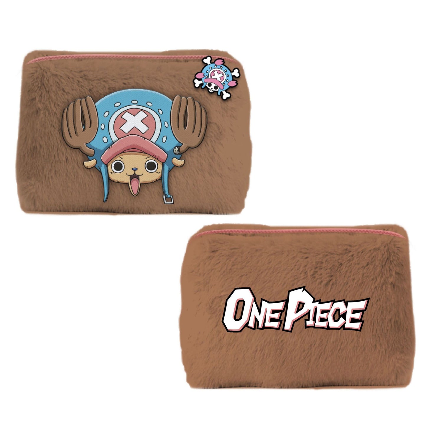 One Piece Chopper Fluffy Plush Pencil Case