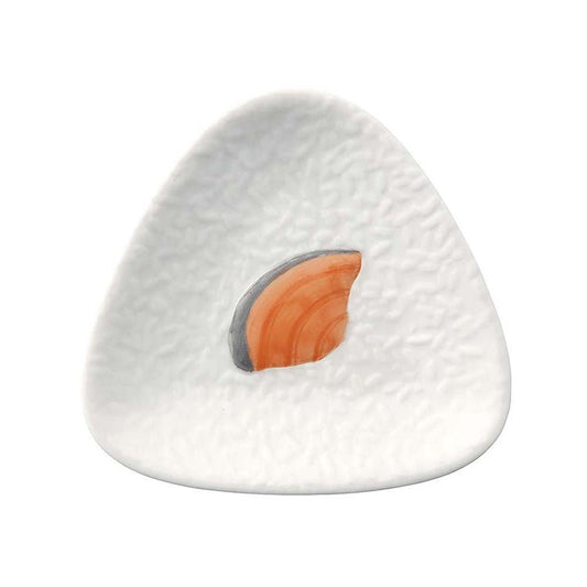 Onigiri Small Plate 9.6cm - Salmon - Mu Shop