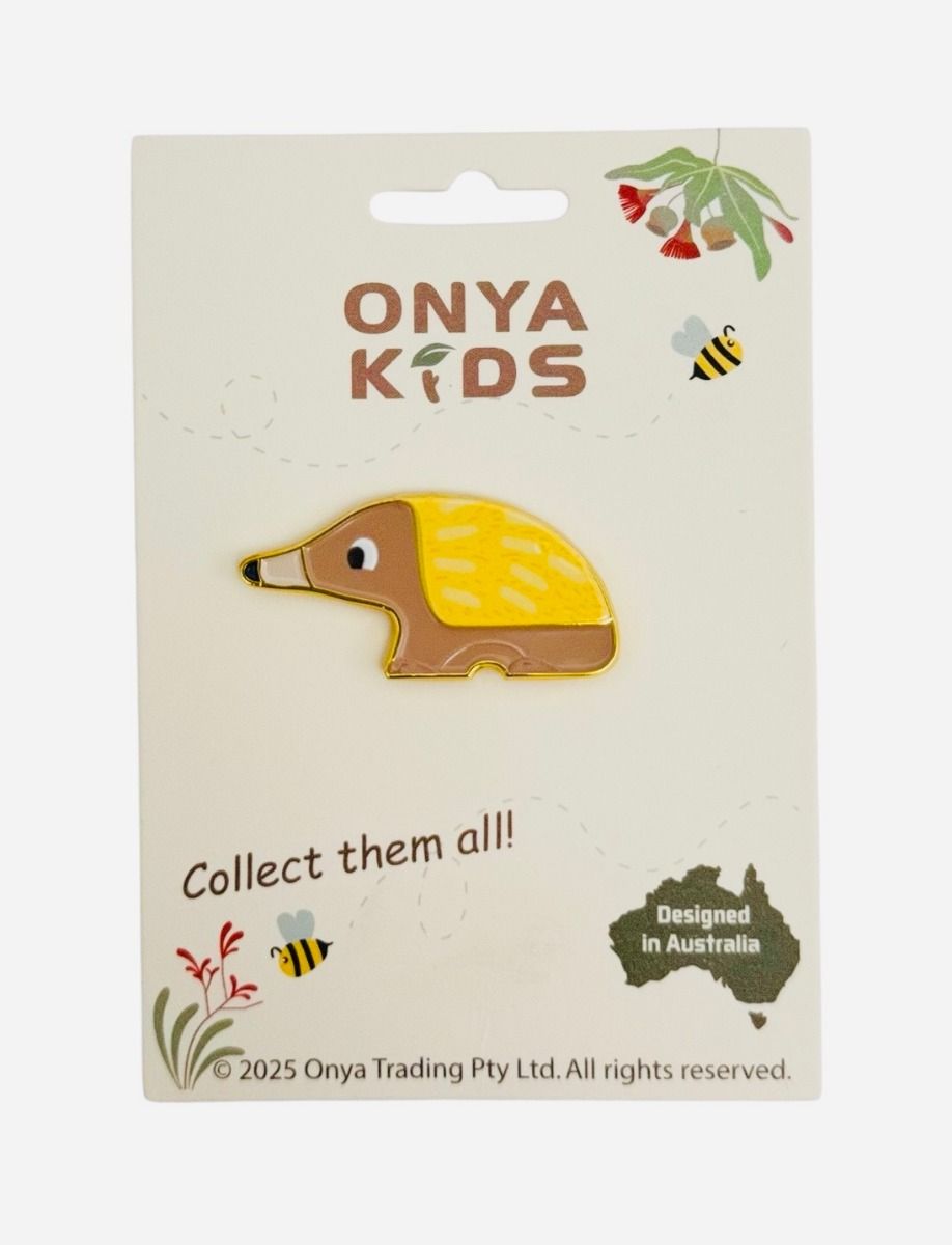 Onya Kids Enamel Pin - Echidna - Mu Shop