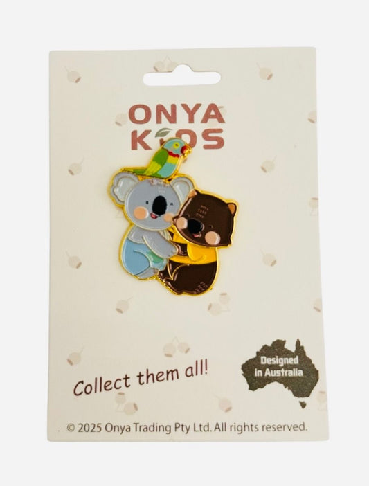 Onya Kids Enamel Pin - Koko Koala and Wally Wombat