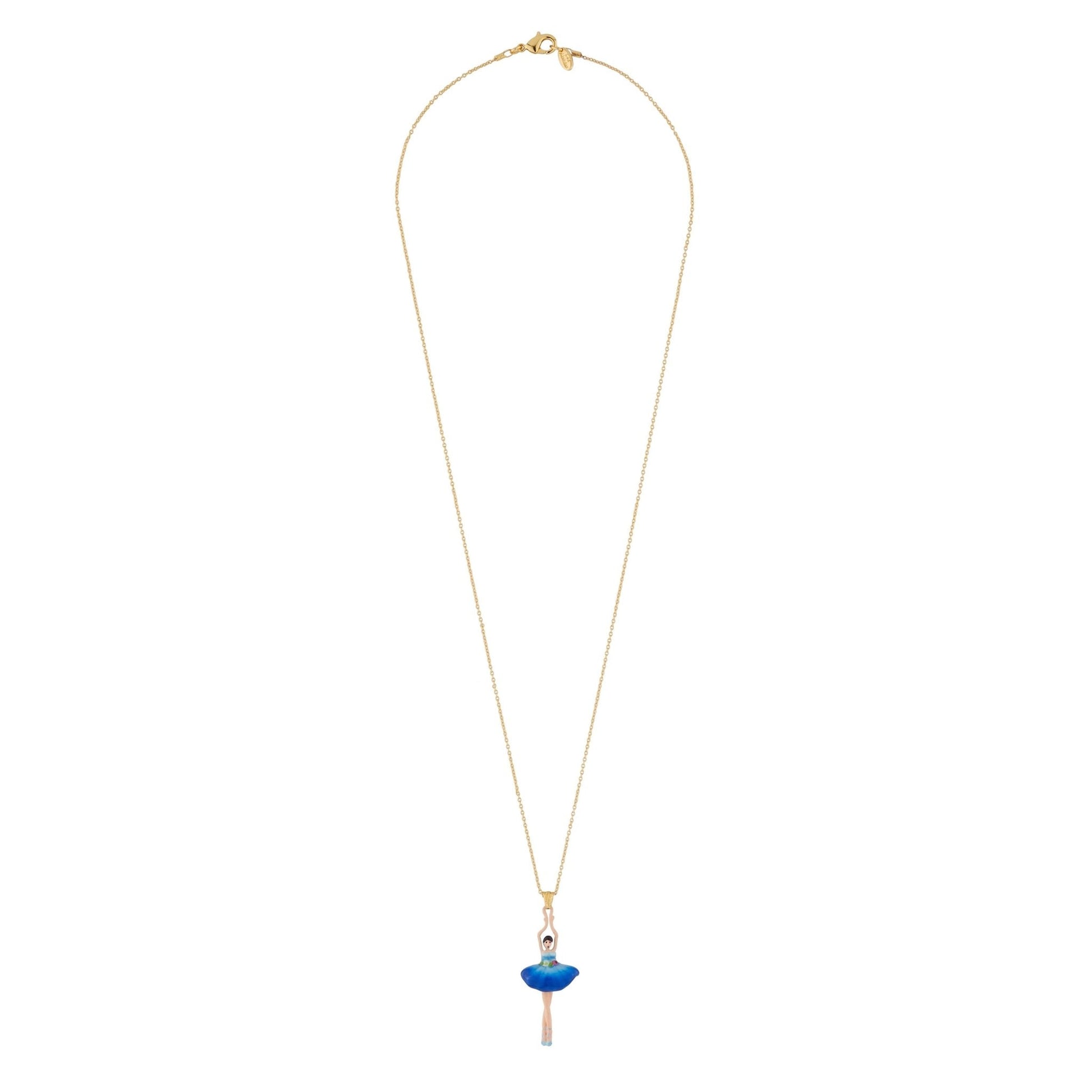 PAS DE DEUX BLUE GRADIENT WITH FLOWERED BELT NECKLACE - Mu Shop