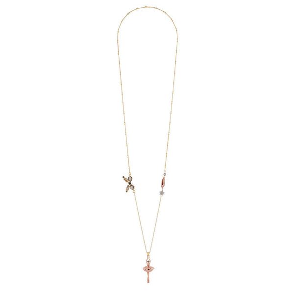 PAS DE DEUX PINK GOLD NECKLACE - Mu Shop