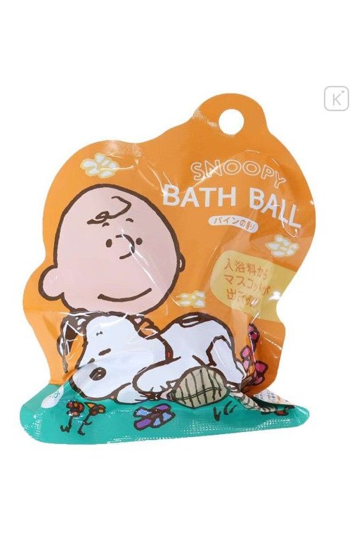 Peanuts Bath Ball with Random Mascot - Snoopy / Pine - Mu Shop